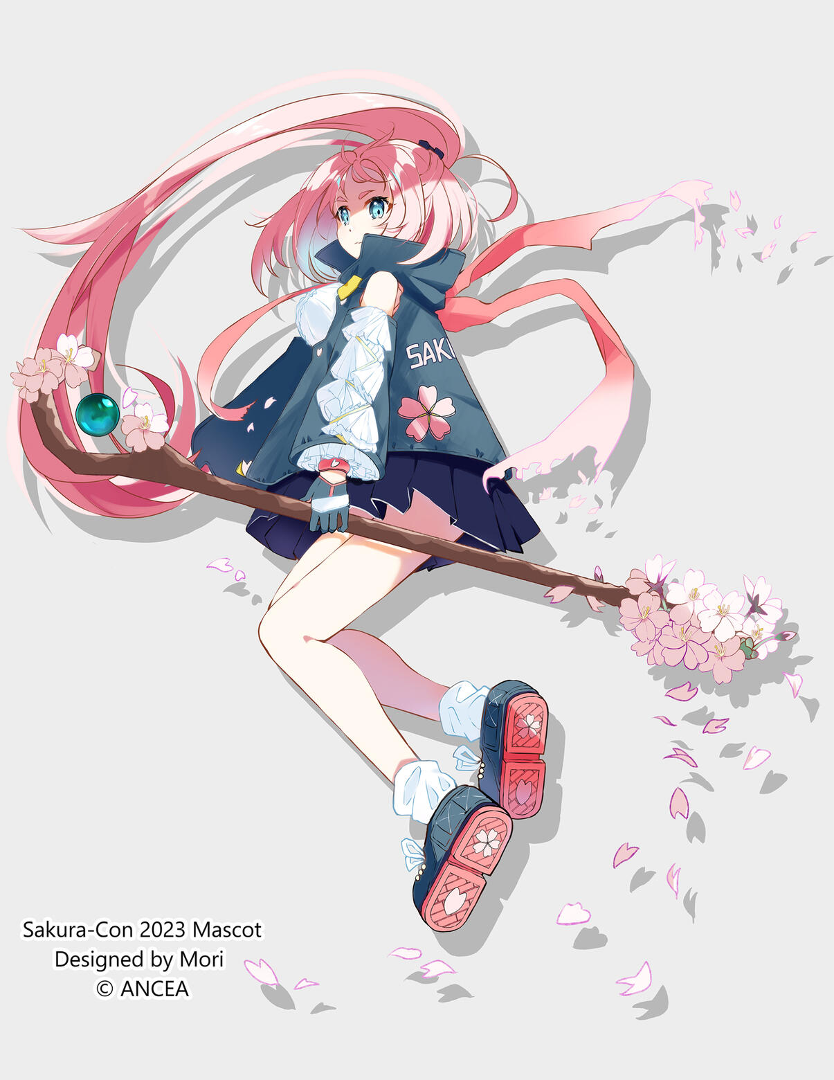 Sakura-Con 2023 Mascot Design (No Background), © ANCEA